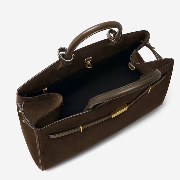 DeMellier Hudson Suede Bag, Large, Mocha Brown - Picture 5 of 12